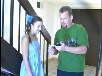 Cute Teens - Babysitter gets Fucked by a Midget