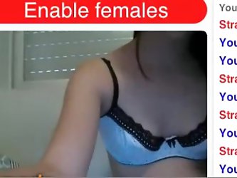 Sexy small breasted brunette teen stars in this webcam video, showing off her succulent body and flaunting her delicate curves before getting down to